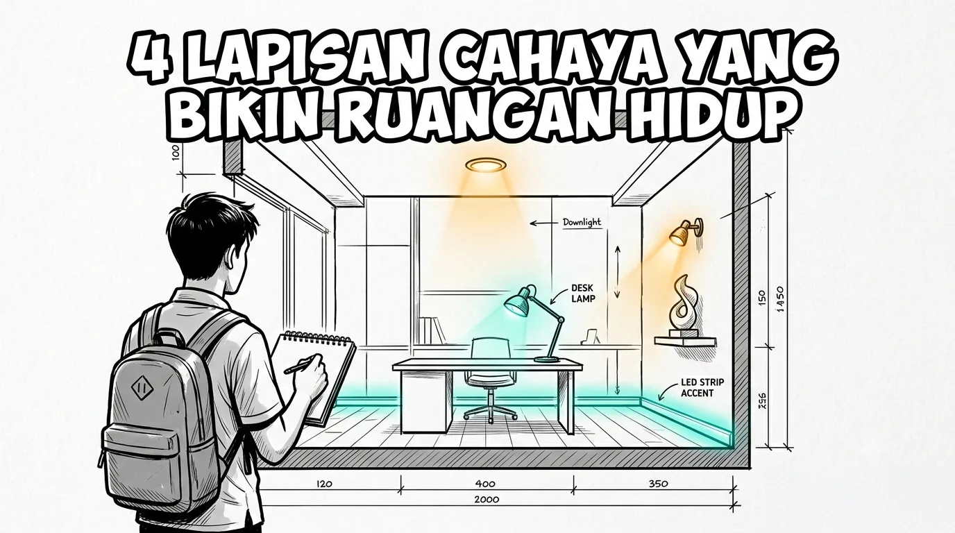 Bingung Naruh Lampu di Mana? Kenalan dengan Teori 4 Lapisan Cahaya