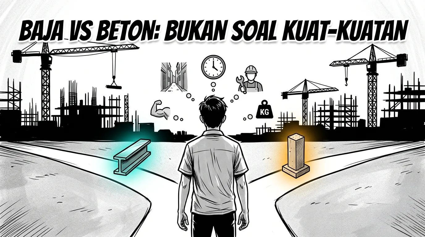 Baja vs Beton: Kenapa Keputusannya Jarang Sesederhana yang Dikira