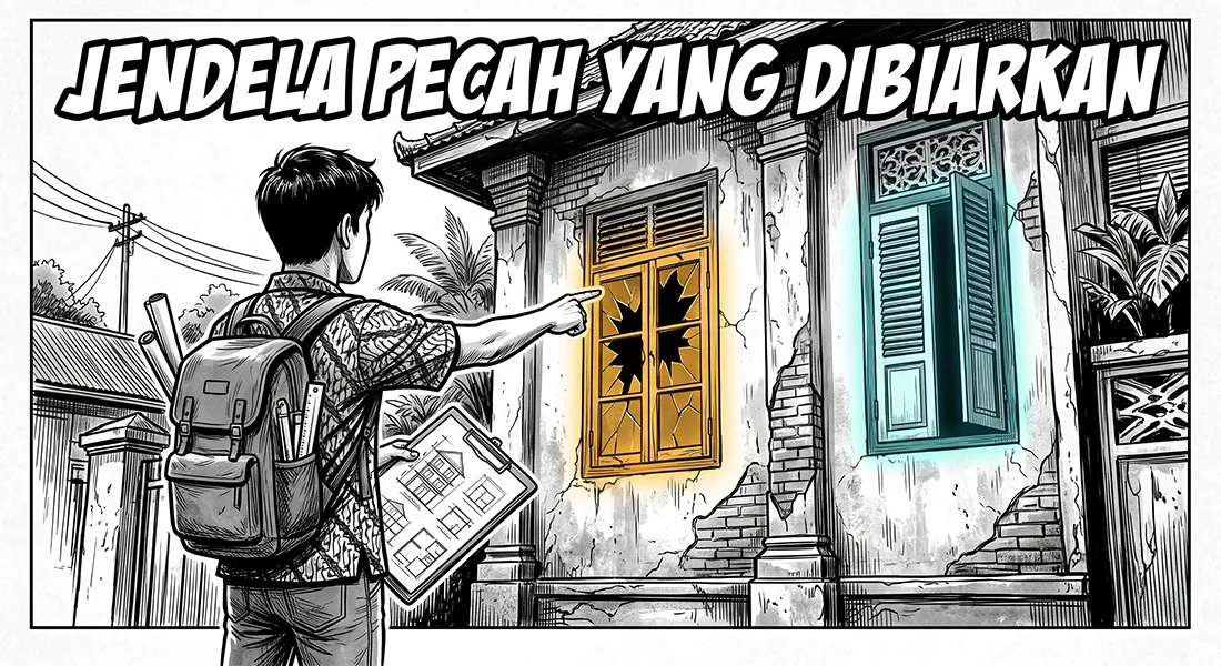 Bangunan yang Terawat Membentuk Perilaku. Pelajaran dari Broken Windows Theory