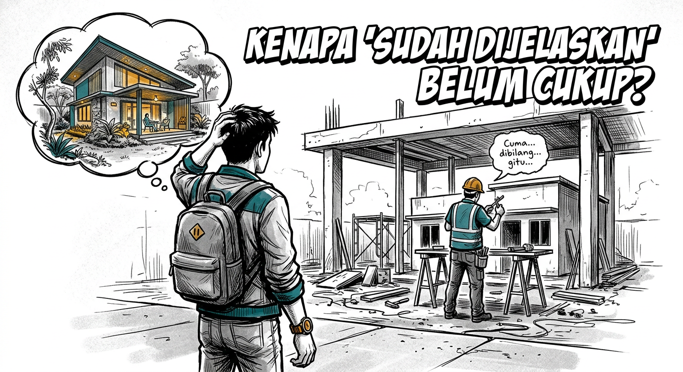Hasil Bangunan Meleset? Bisa Jadi Dokumennya yang Kurang Jelas