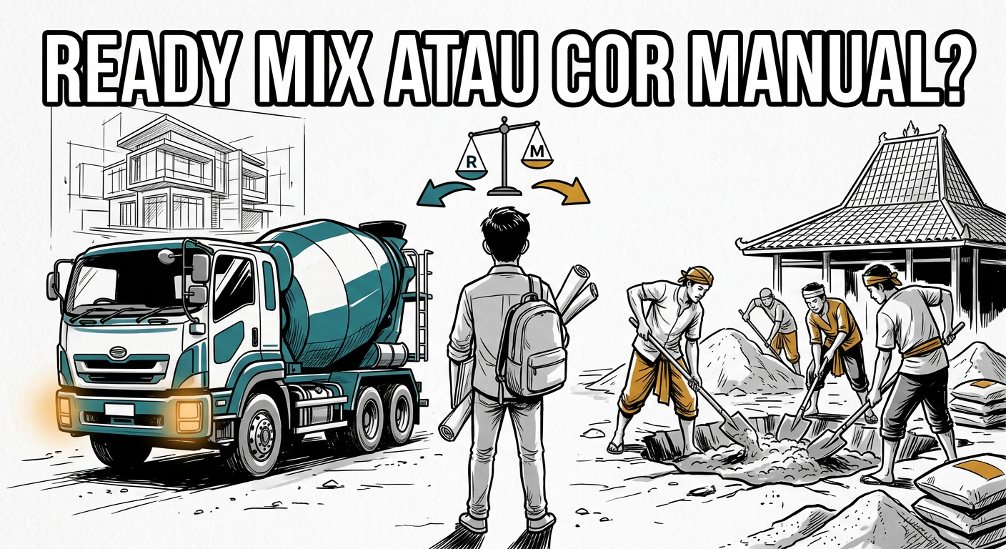 Ready Mix atau Cor Manual? Pilih Berdasarkan Fungsi dan Risiko Struktur