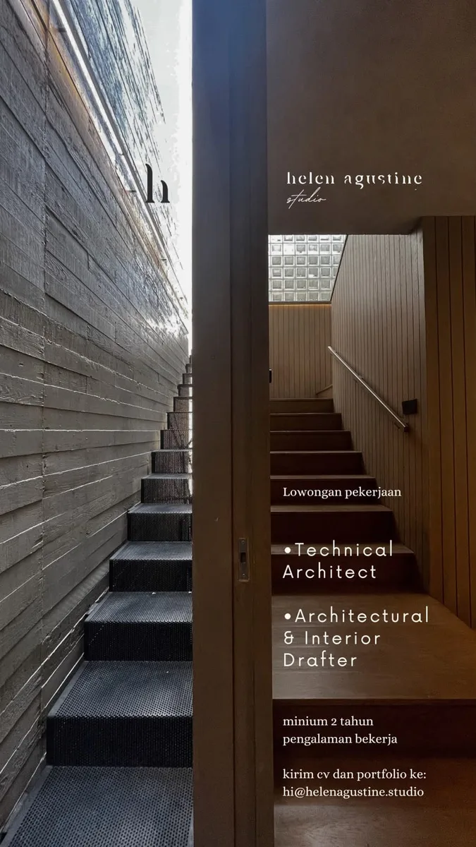 Poster Technical Architect, Architectural & Interior Drafter - Tangerang Selatan | Helenagustine Studio 1