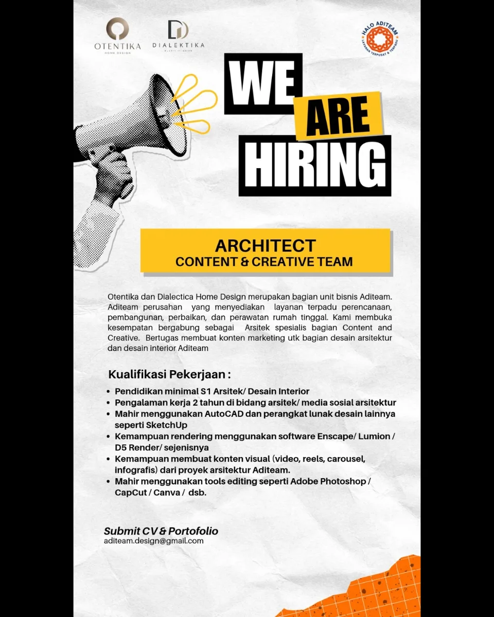 Poster Architect - Jakarta | Aditeam 1