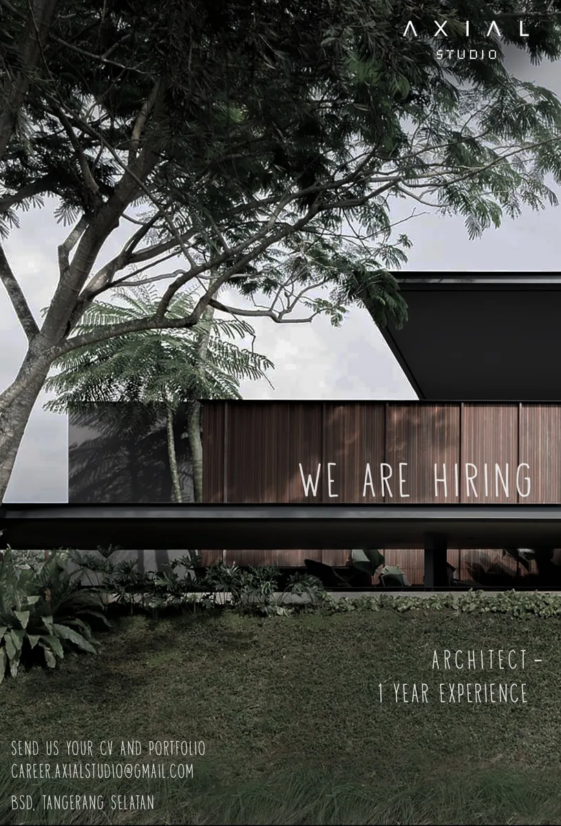 Poster Arsitek - Tangerang Selatan | Axial Studio 1