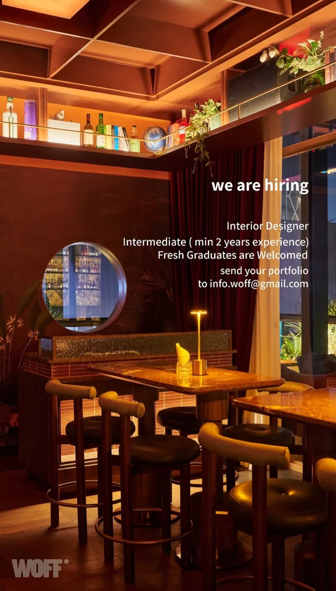 Poster lowongan Interior Designer di WOFF Jakarta