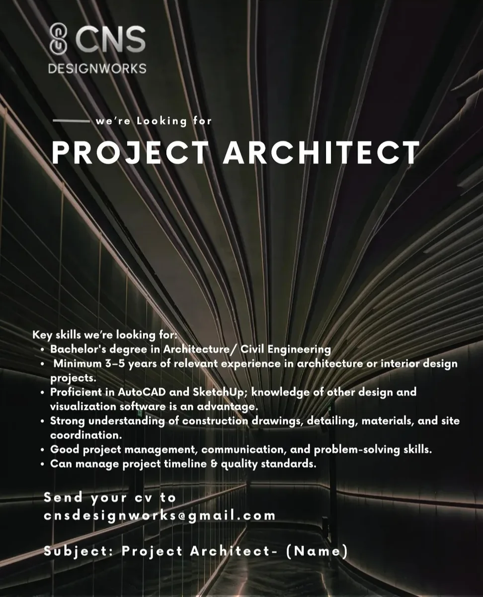 Poster Project Architect - Tangerang | CNS Designworks 1