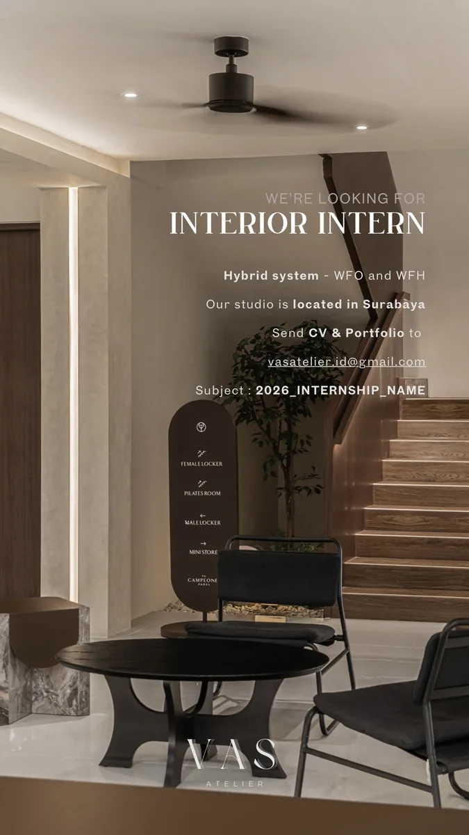 Poster Interior Intern - Surabaya | VAS Atelier 1