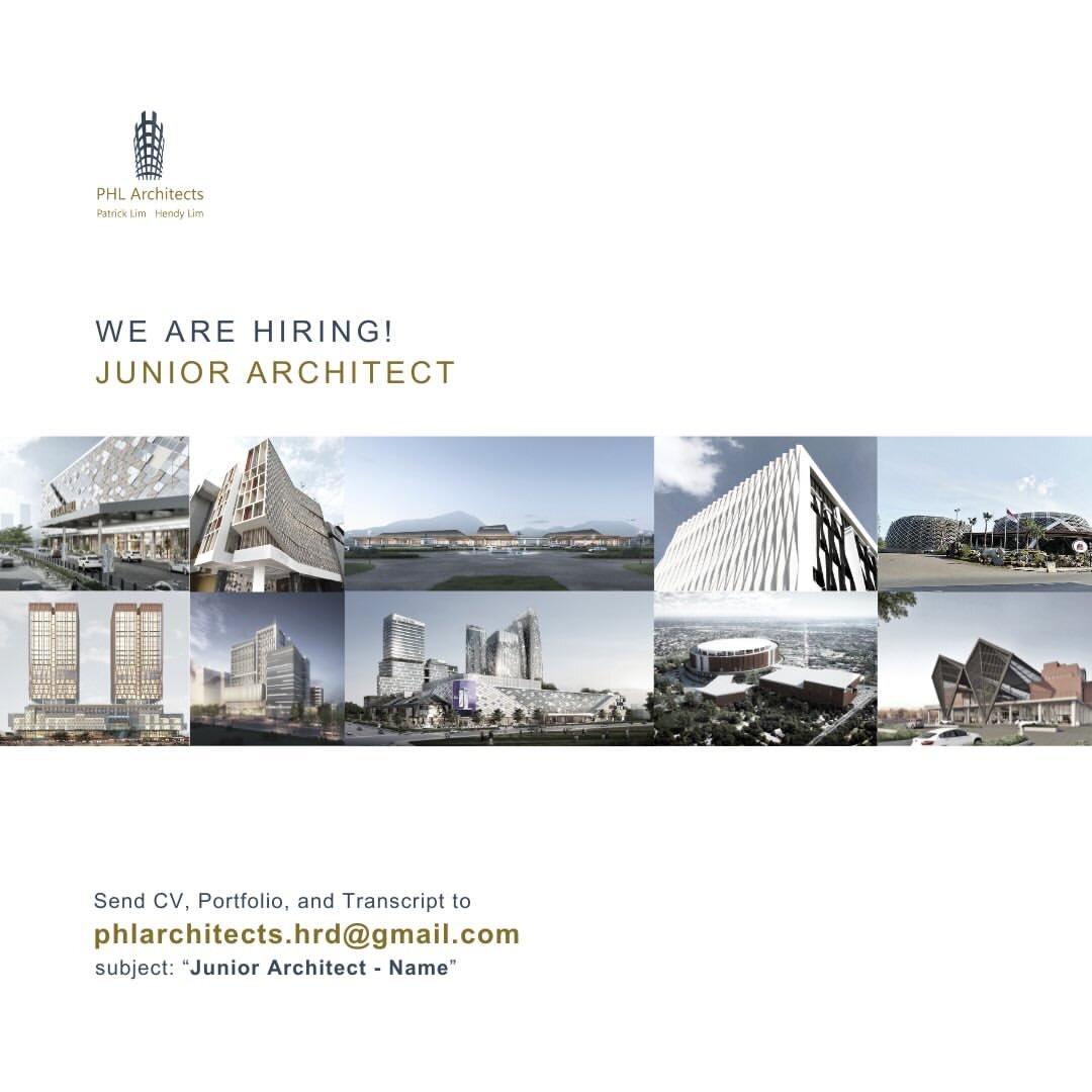 Poster Lowongan Junior Architect di Phlarchitects 1
