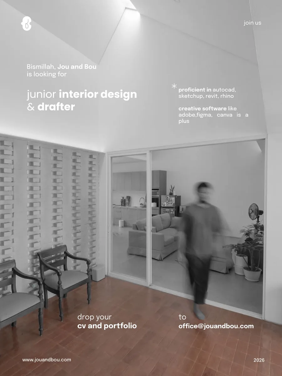 Poster Junior Interior Design & Drafter - Jakarta Selatan | Jou and Bou 1
