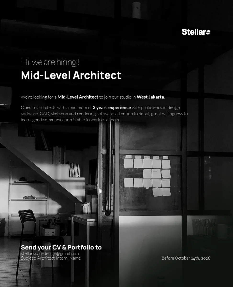 Poster Mid-Level Architect - Jakarta | Stellar Space 1