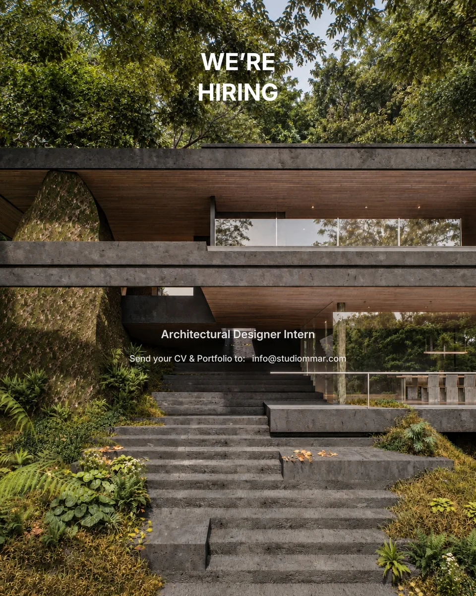 Poster Architectural Designer Intern | Studio Mmar 1