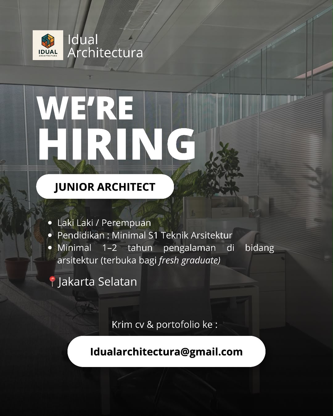 Poster JUNIOR ARCHITECT di Idual Architectura 1