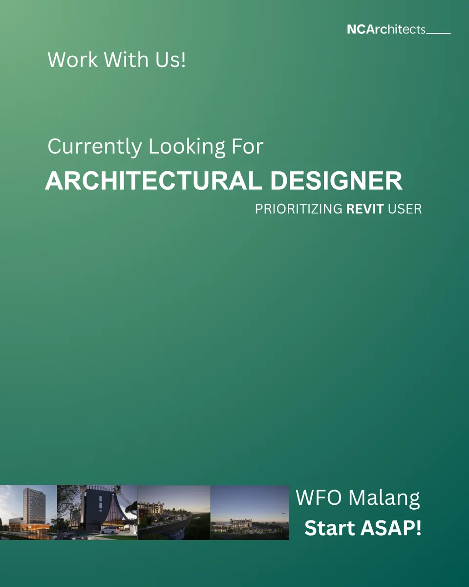 Poster Architectural Designer - Malang | NC Studio 1