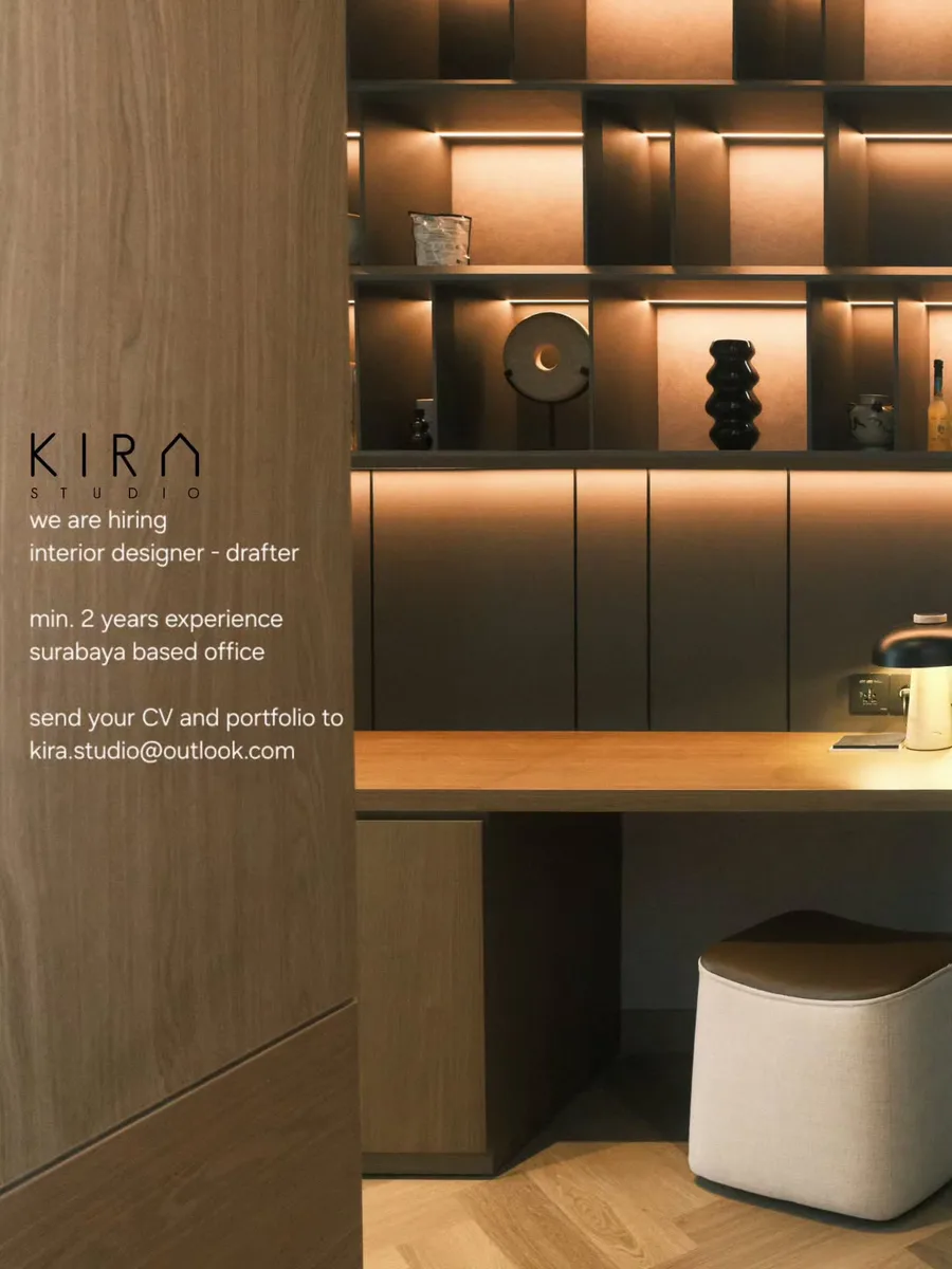 Poster Interior Designer - Drafter - Surabaya | KIRA Studio 1