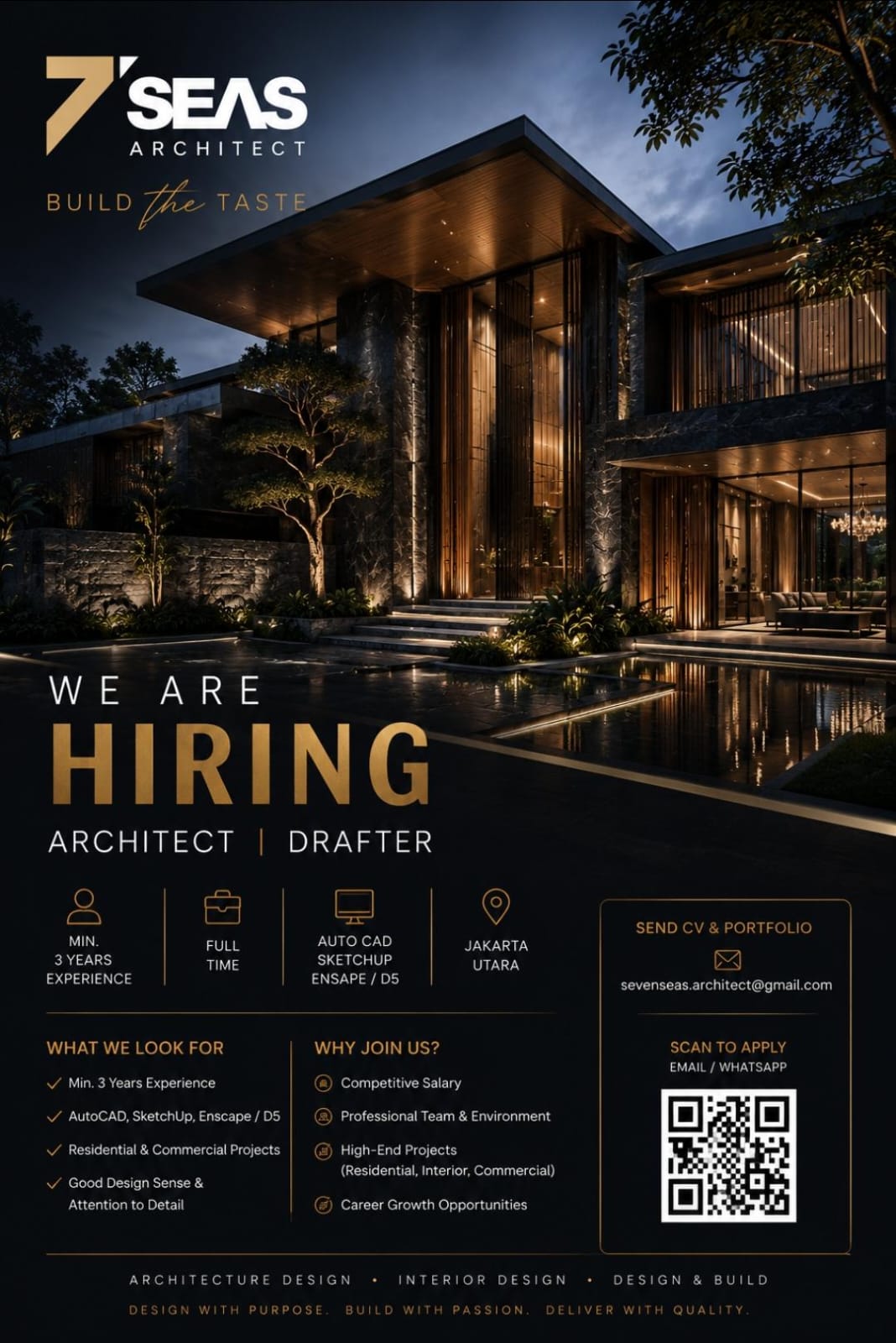 Poster Arsitek di 7 SEAS CONTRACTOR 1