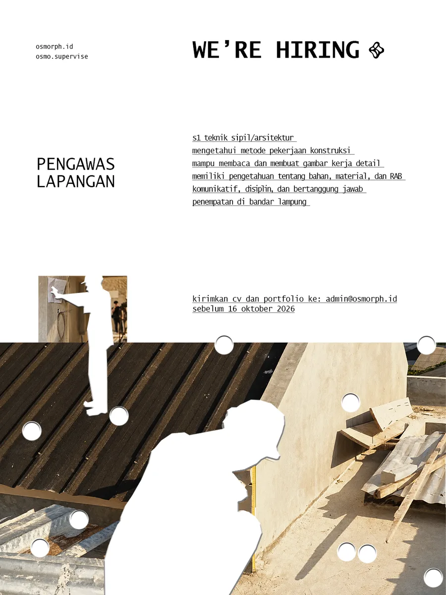 Poster Pengawas Lapangan - Bandar Lampung | Osmorph Id 1