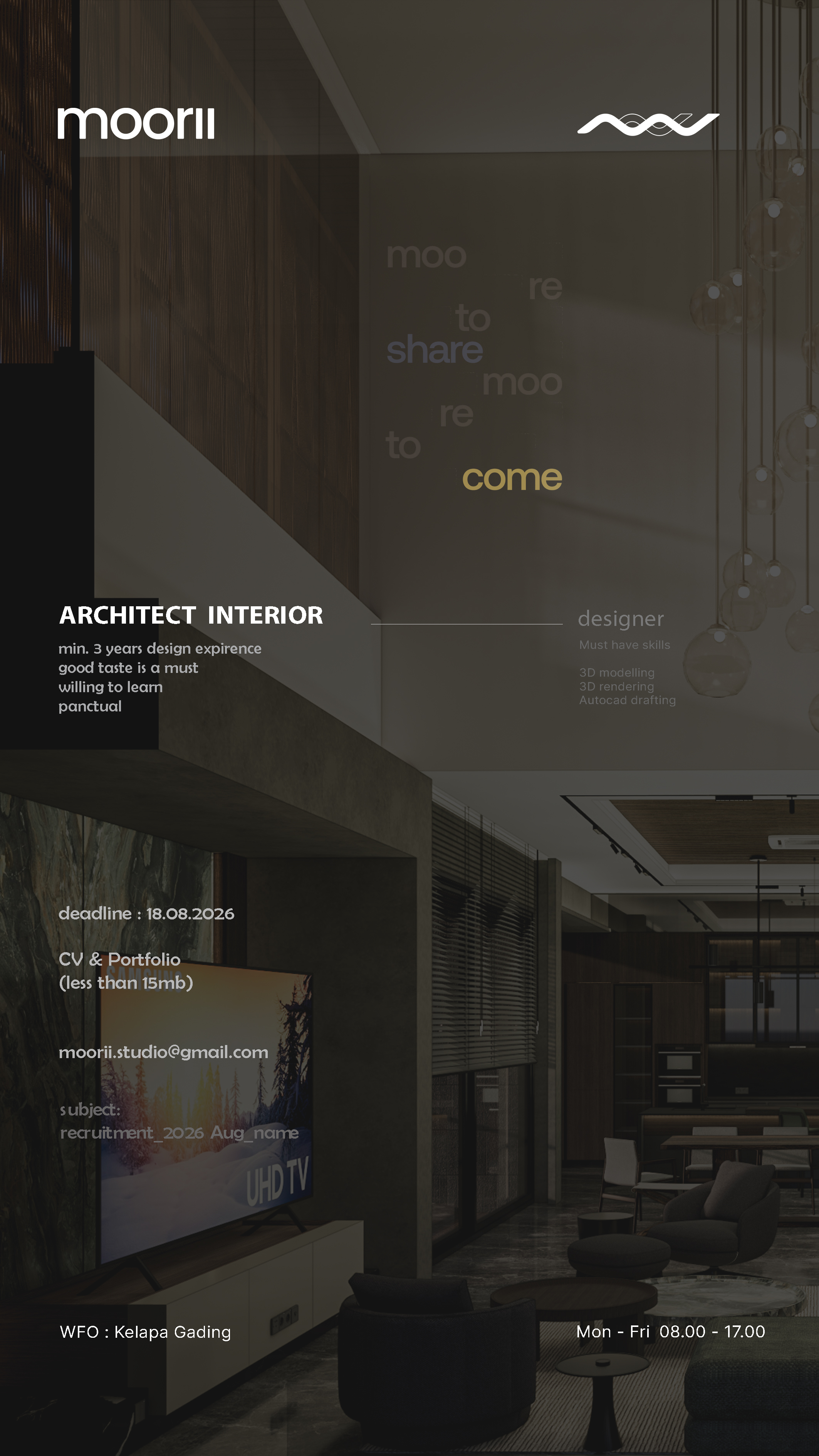 Poster ARCHITECT INTERIOR di Moorii Design Studio 1