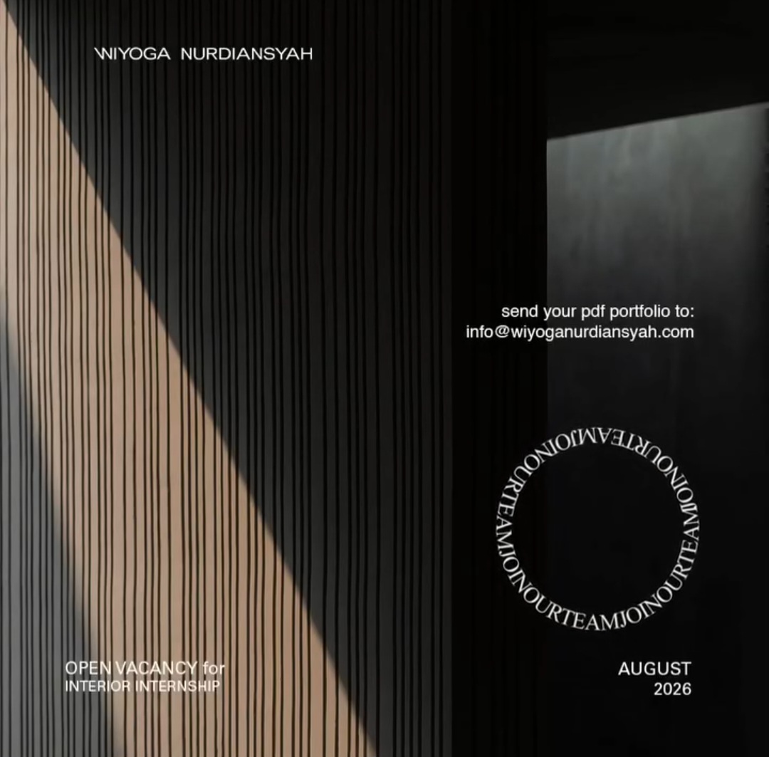 Poster Lowongan Interior Internship di Wiyoganurdiansyah Architects 1