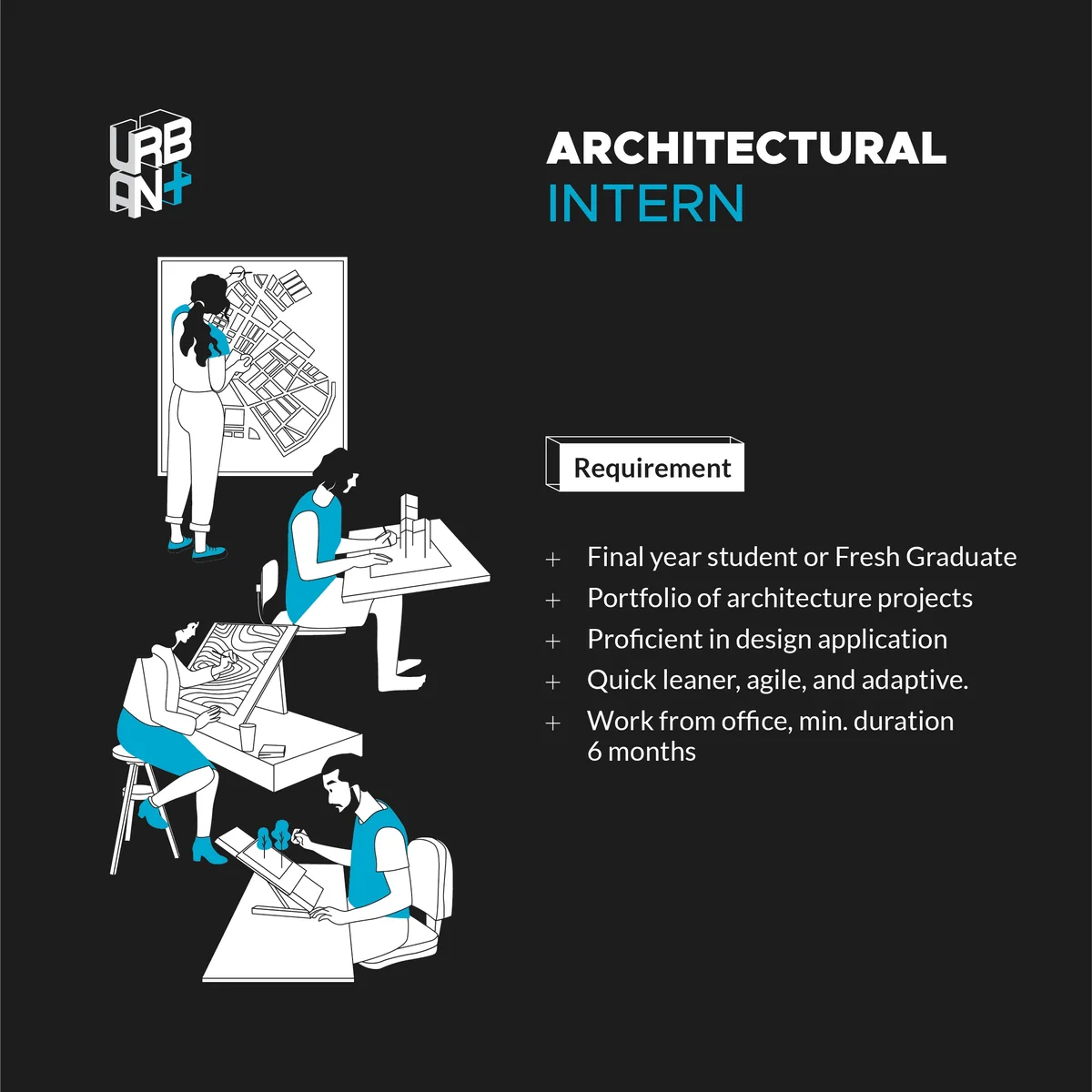 Poster Intern Arsitektur - Tangerang Selatan | Urbanplus Id 2