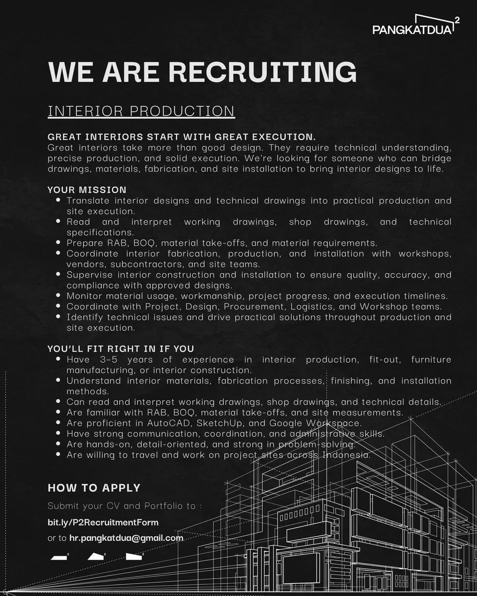 Poster lowongan Project Manager di Pangkat Dua [P²] Bali 2