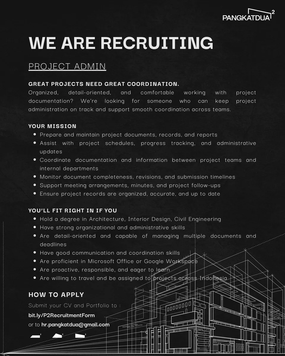 Poster lowongan Project Manager di Pangkat Dua [P²] Bali 7