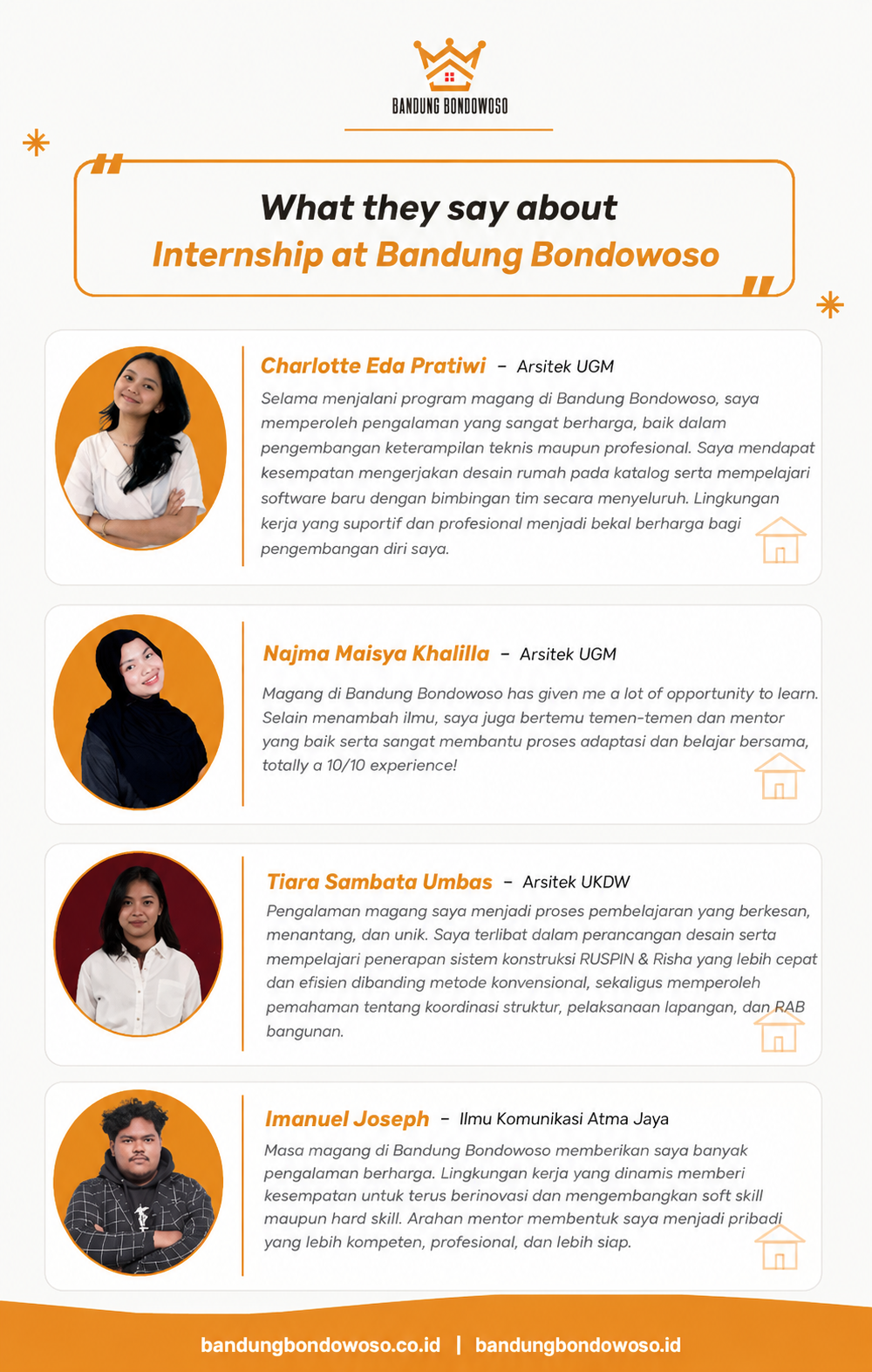 Poster Engineering Project Officer, Marketing Officer, Architecture Intern, Content Creator Intern di Bandung Bondowoso 5