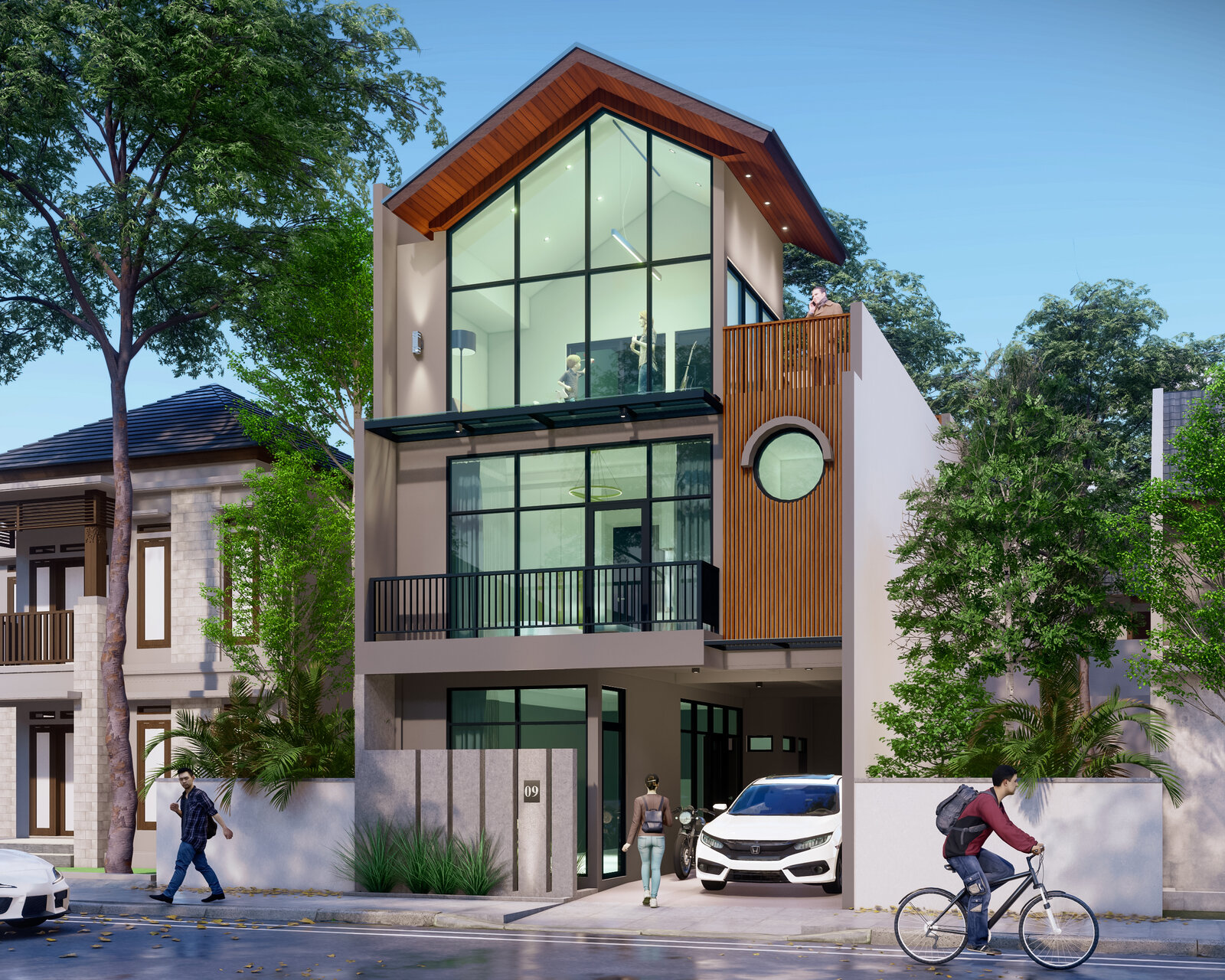Rumah Minimalist 2 lantai milik Bpk. BL Bali