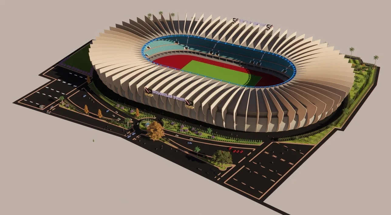 Perancangan Stadion Dengan Kapasitas 85.000.00 Ribu Penonton