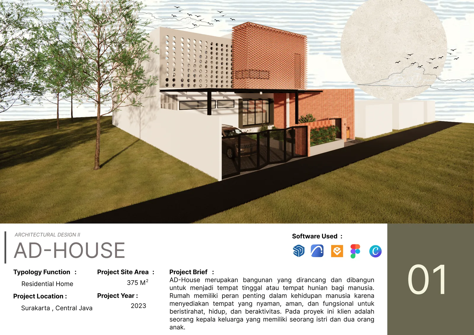 Rumah Minimalis Dua Lantai