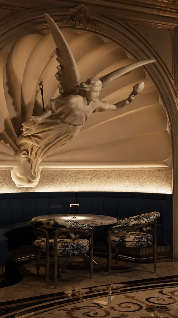 A CLASSIC ECLECTIC INTERIOR WITH NEOCLASSICAL AND ART DECO INFLUENCES