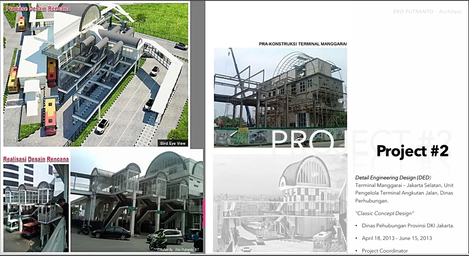 Detail Engineering Design (DED) Terminal Manggarai– Jakarta Selatan. Dinas Perhubungan Provinsi DKI Jakarta.