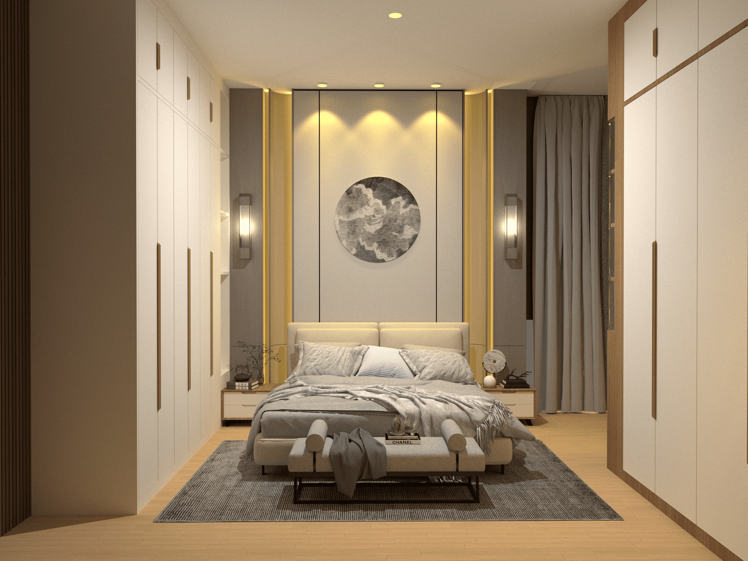 Proyek Interior Kamar Utama Rumah di Depok