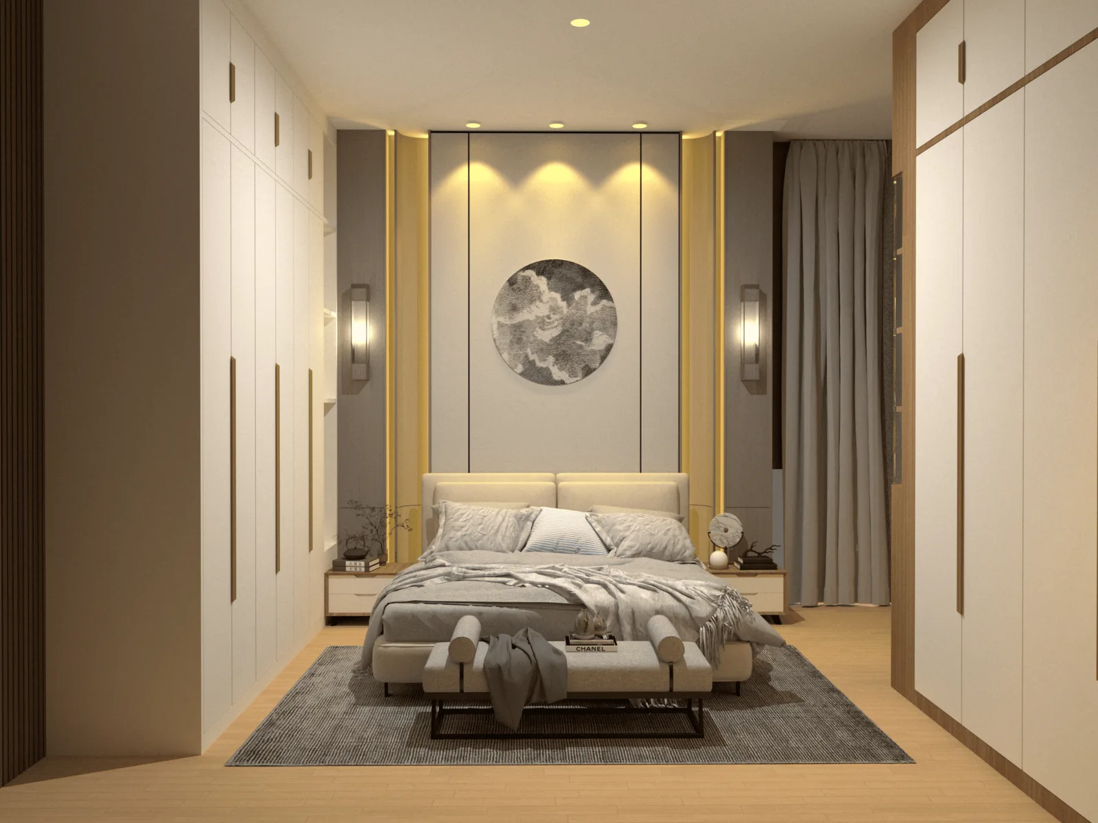 Proyek Interior Kamar Utama Rumah di Depok
