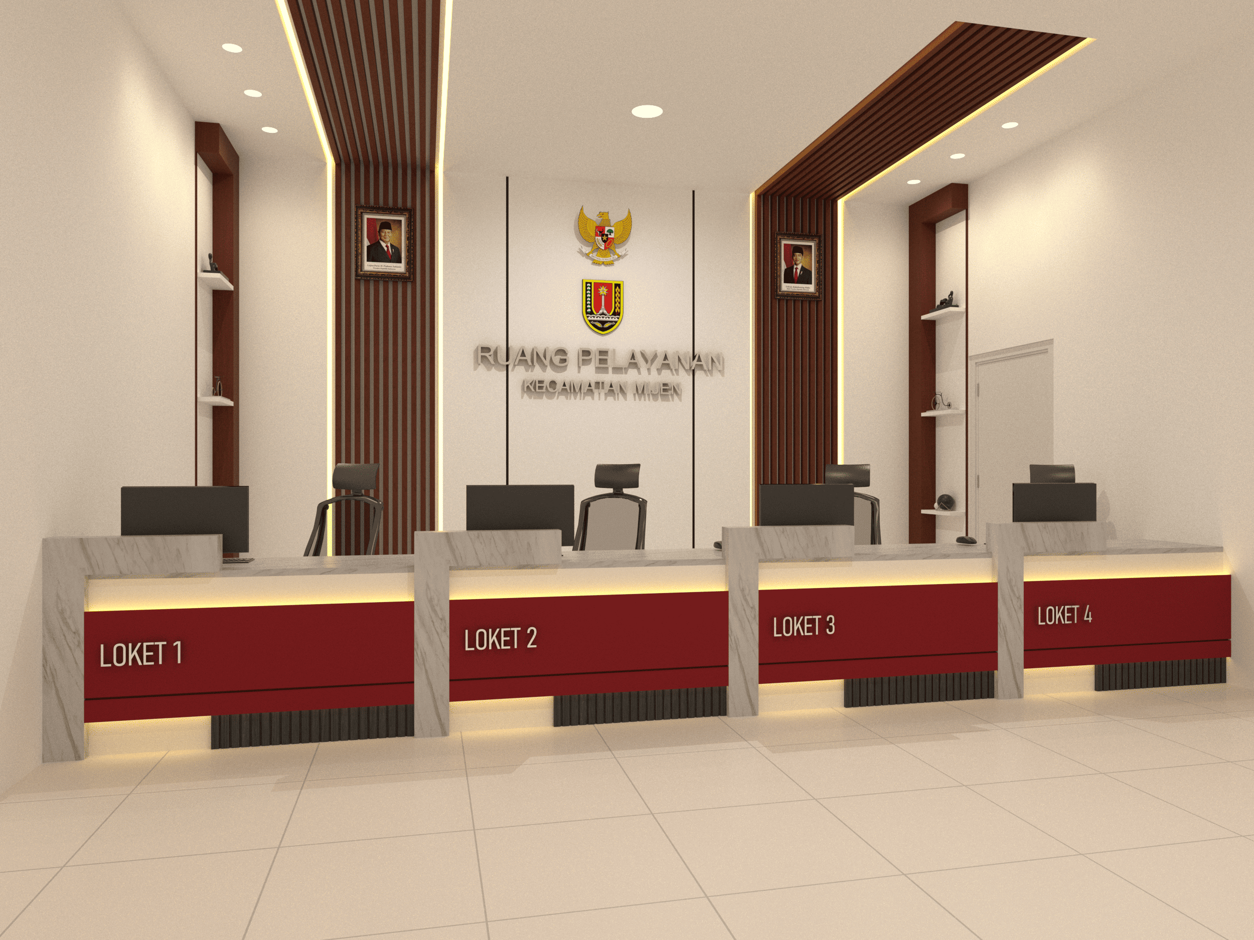 Proyek Resepsionis Ruang Pelayanan Kecamatan Mijen