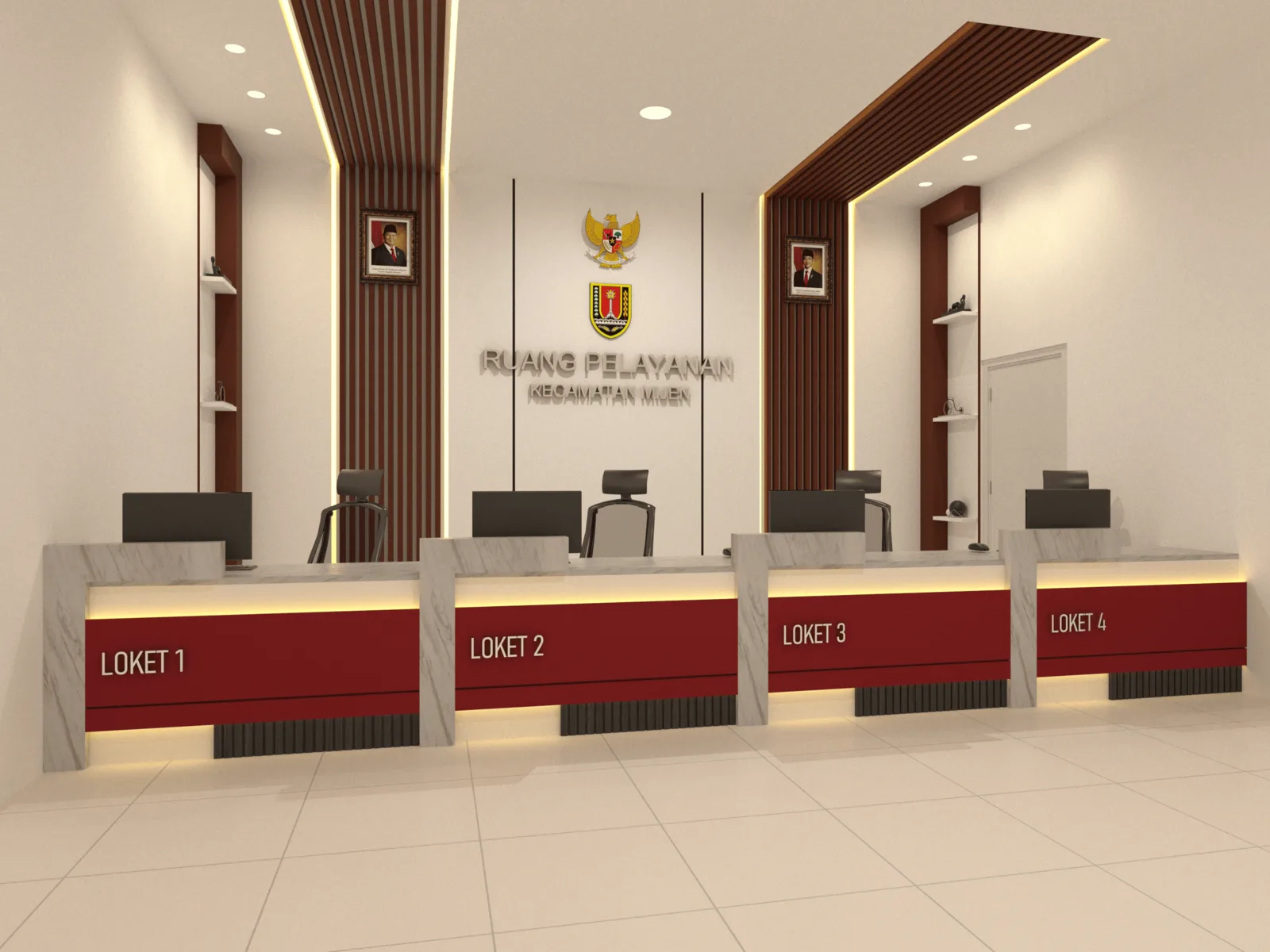 Proyek Resepsionis Ruang Pelayanan Kecamatan Mijen