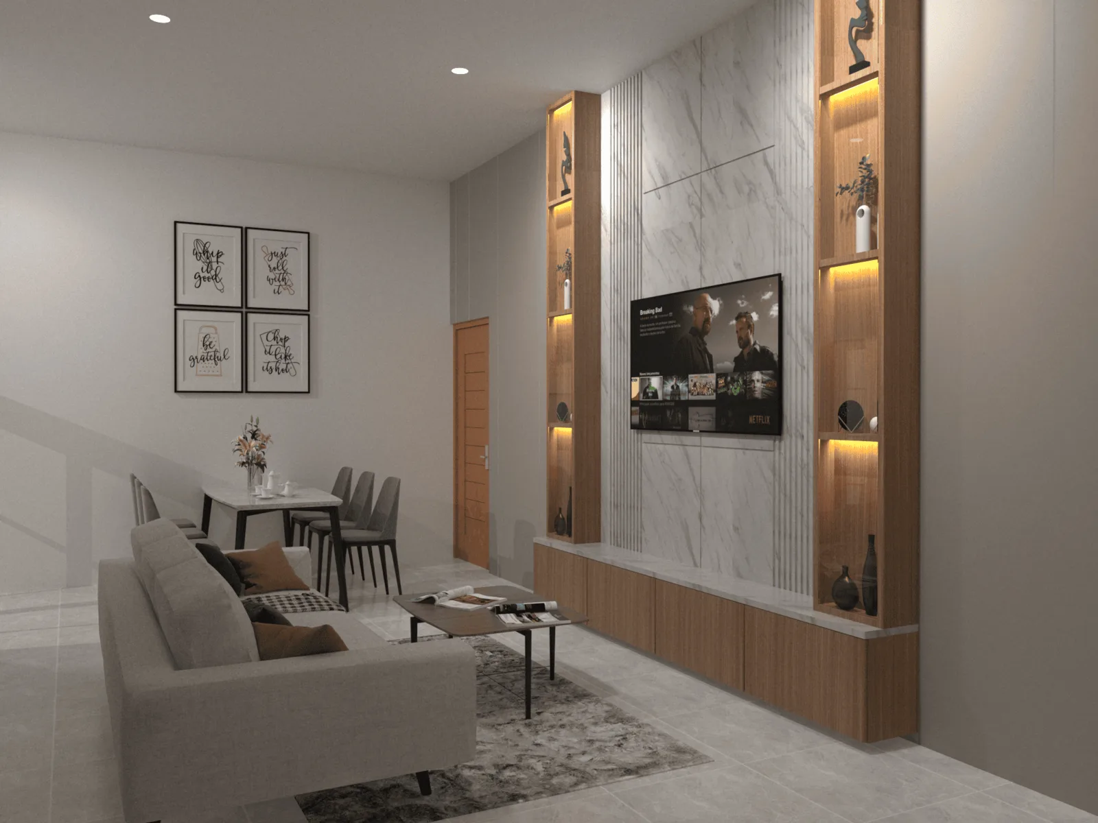 Proyek Interior Ruang Keluarga Rumah Bekasi