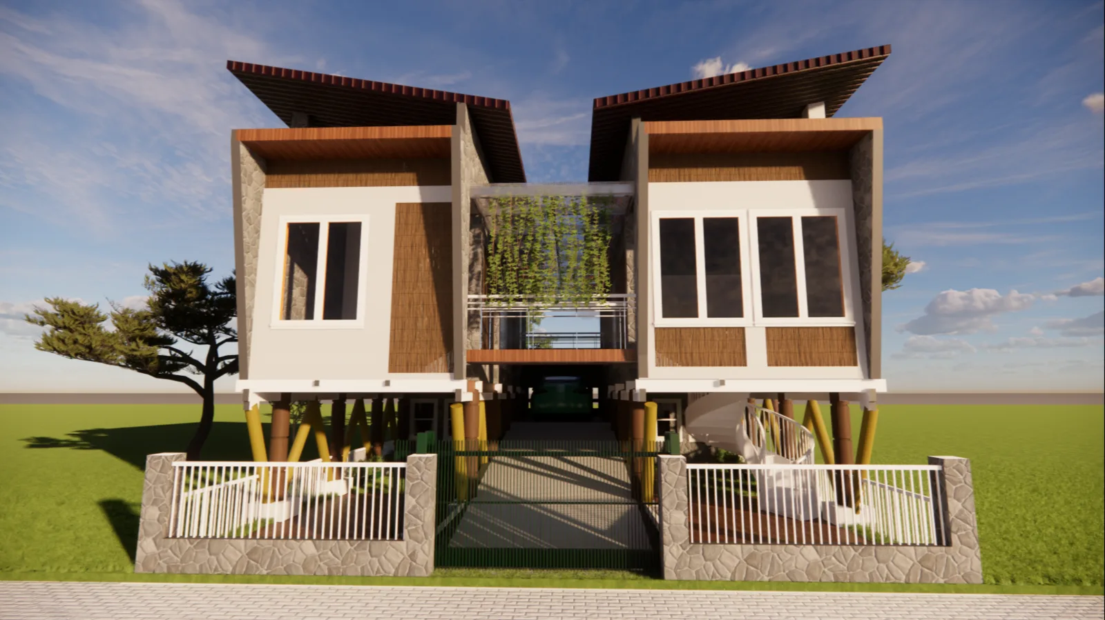 Sayembara Resilience Architechture Rumah tahan banjir 2 Lantai