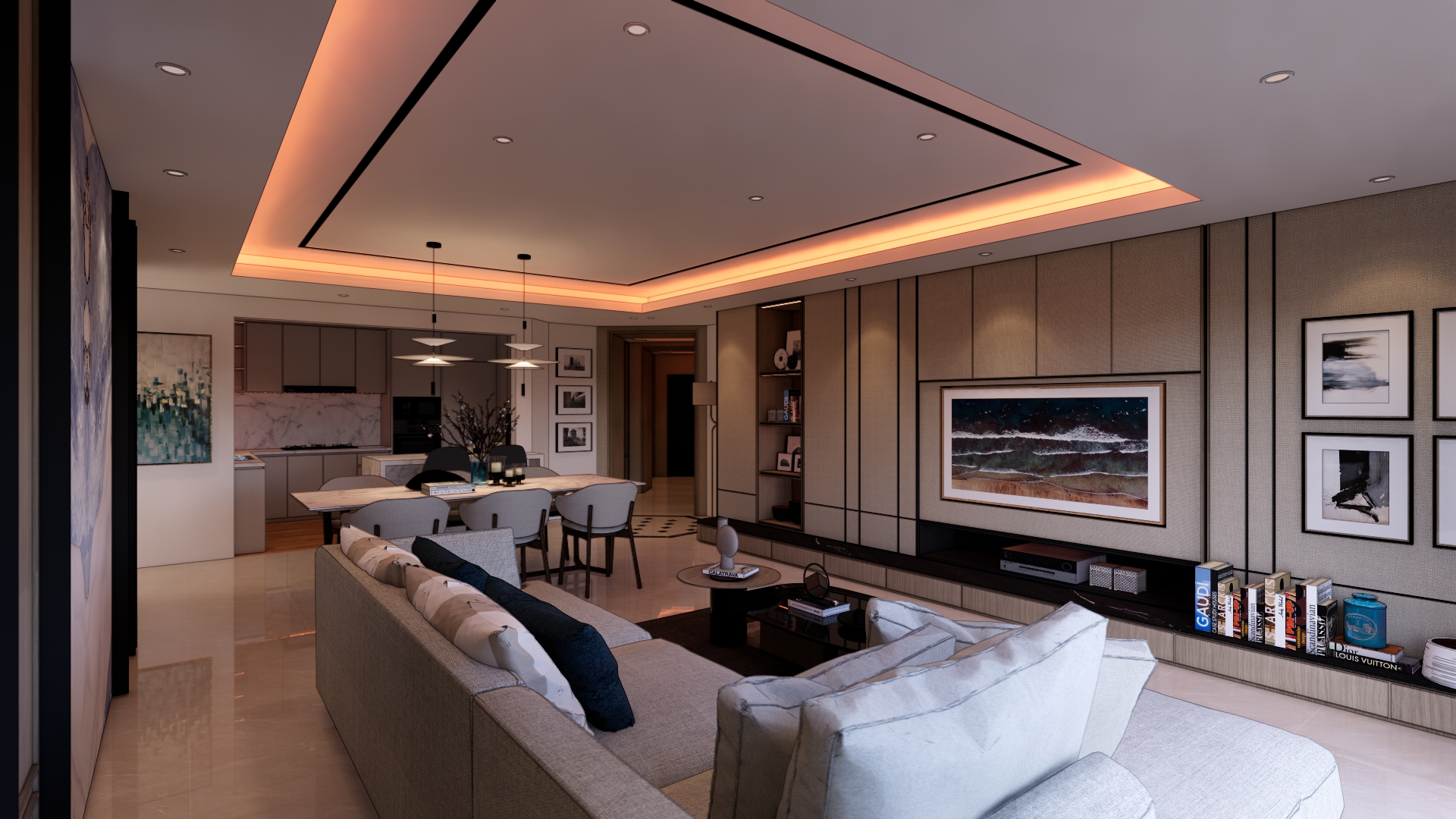 APARTEMEN PONDOK INDAH — Interior oleh satria dewangga firdaus