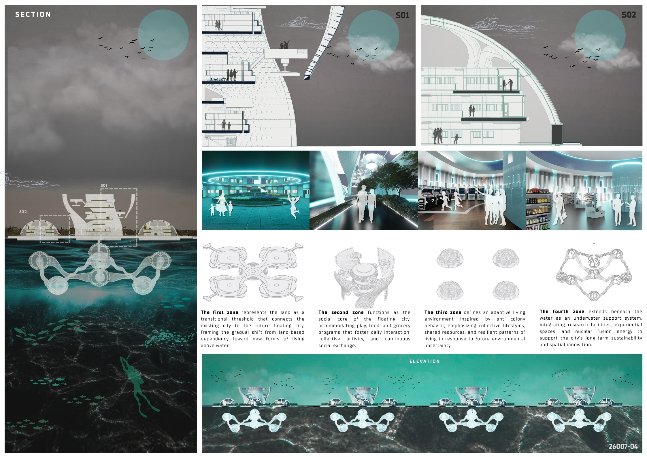 Ant Deco - Floating City Colony Habitat 2125