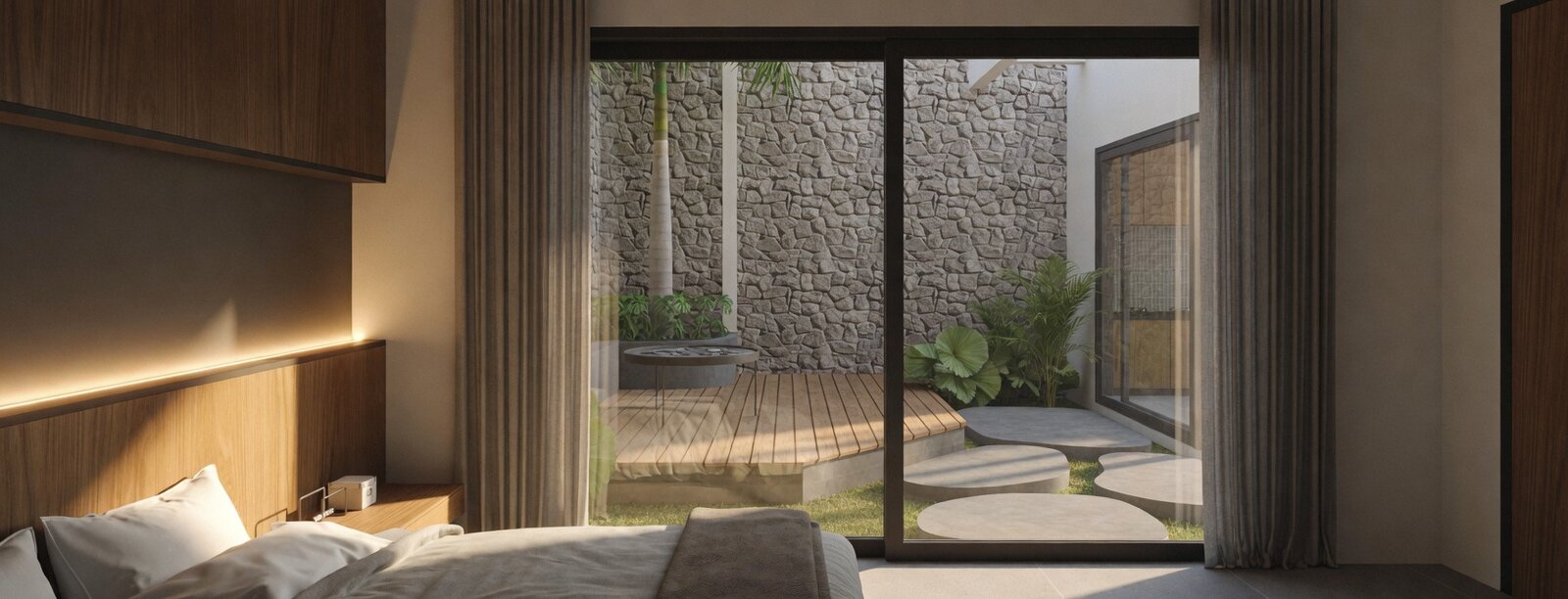 rumah tropis 2 lantai