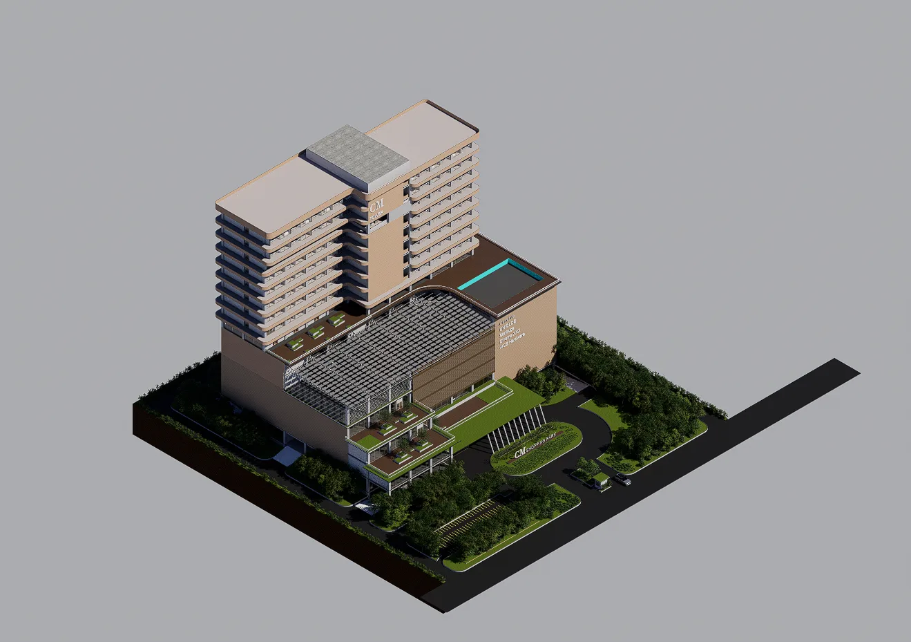 CM Tower - Mix use Building Mall & Apartemen