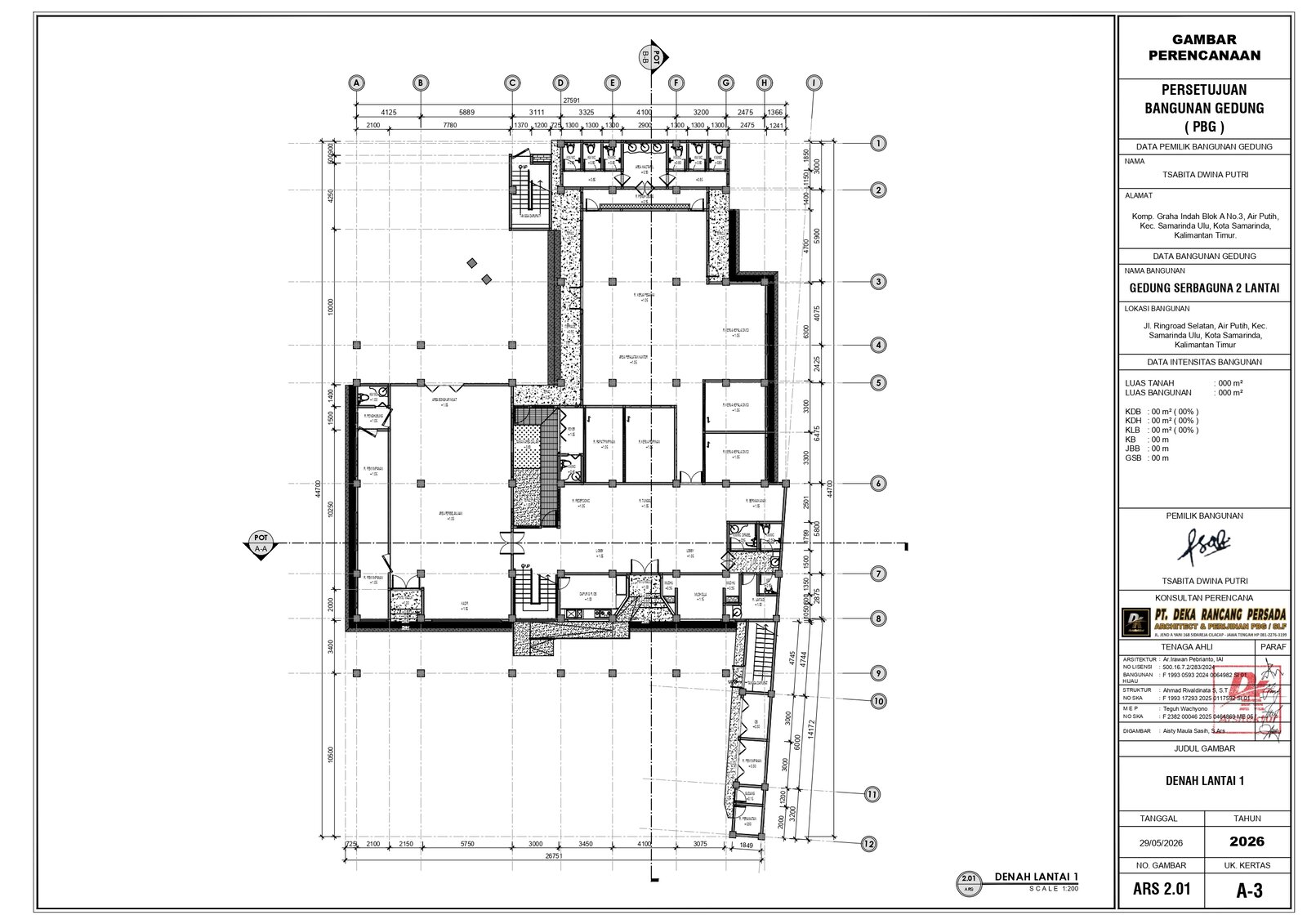 Gedung Serbaguna 2 Lantai