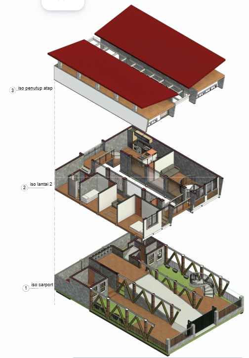 Sayembara Resilience Architechture Rumah tahan banjir 2 Lantai