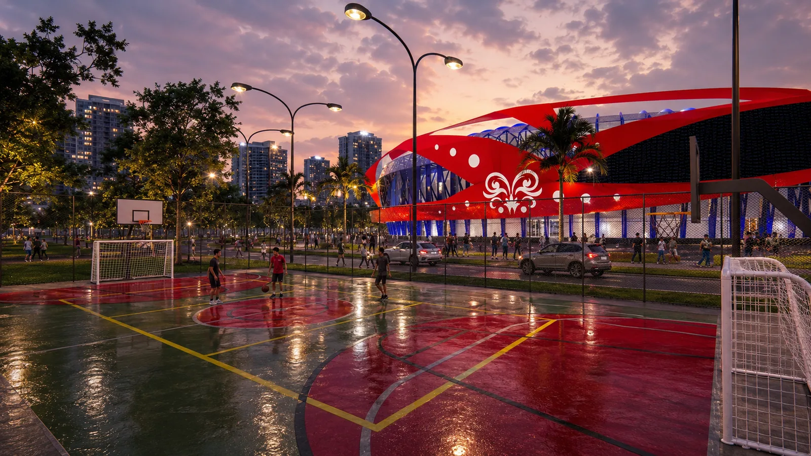 Sport Center With Post - Modern Design