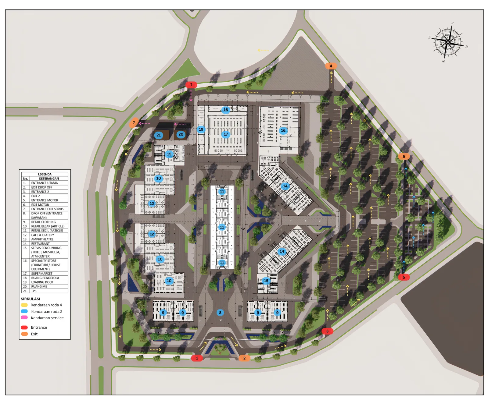 Open-air Shopping Center Intermoda BSD City