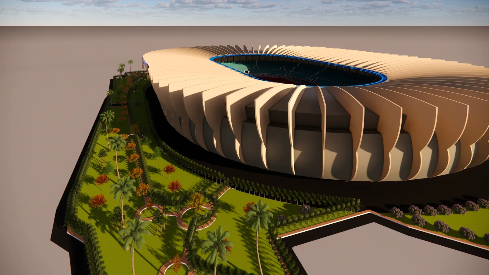 Perancangan Stadion Dengan Kapasitas 85.000.00 Ribu Penonton