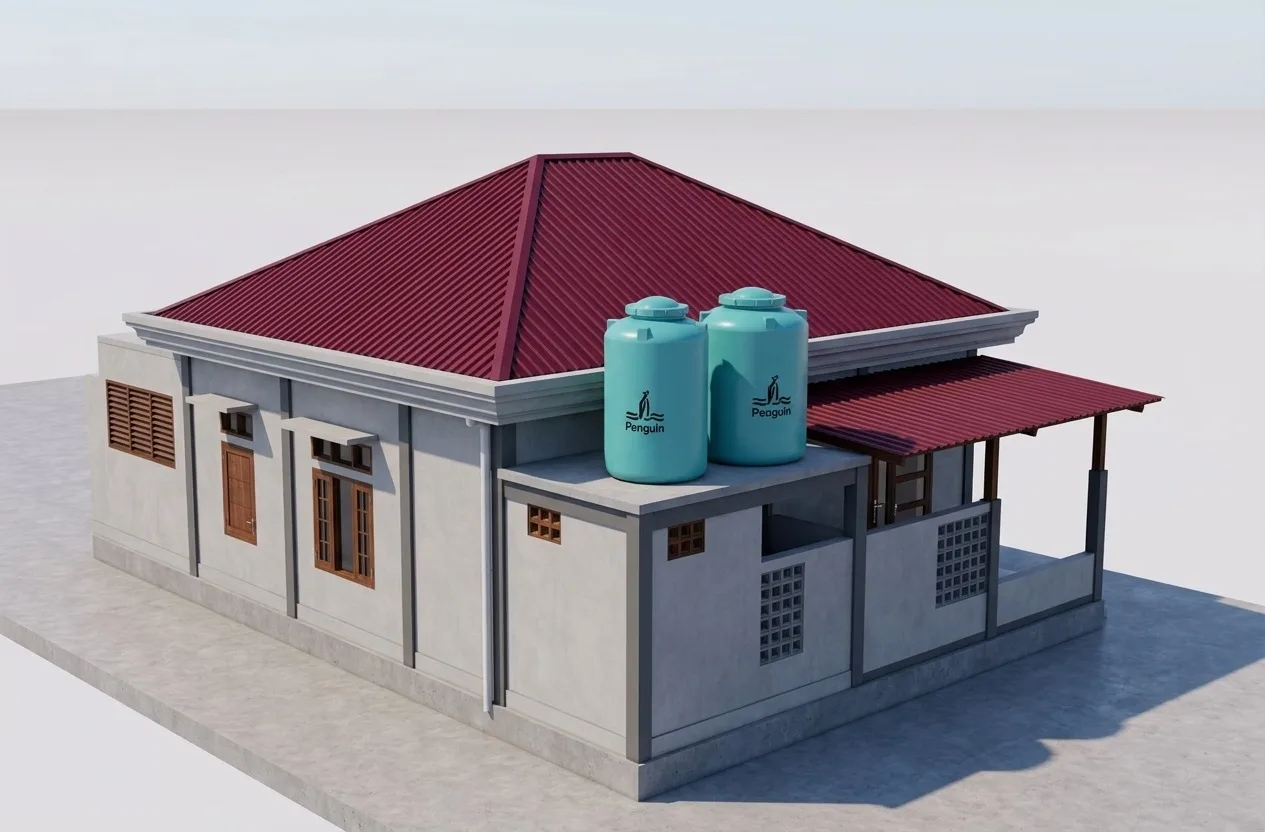 Rumah minimalis 1 lantai dan museum daerah