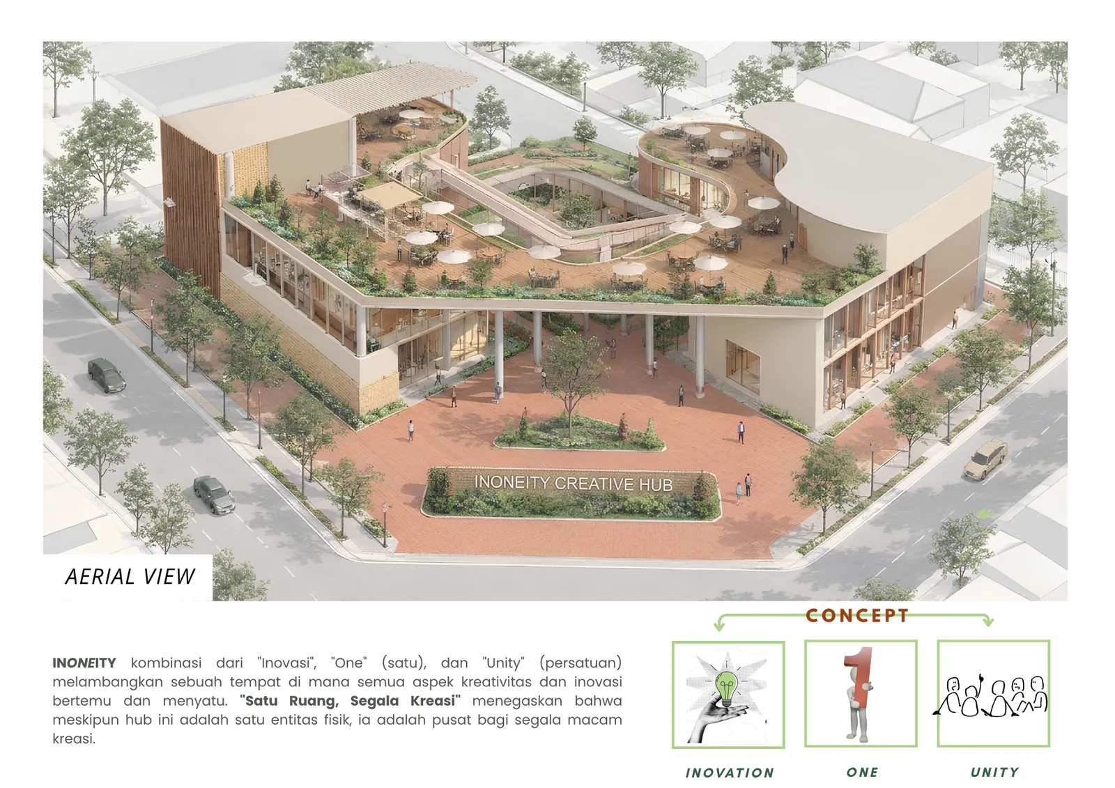 Top 10 Finalist Sayembara Desain Creative Hub