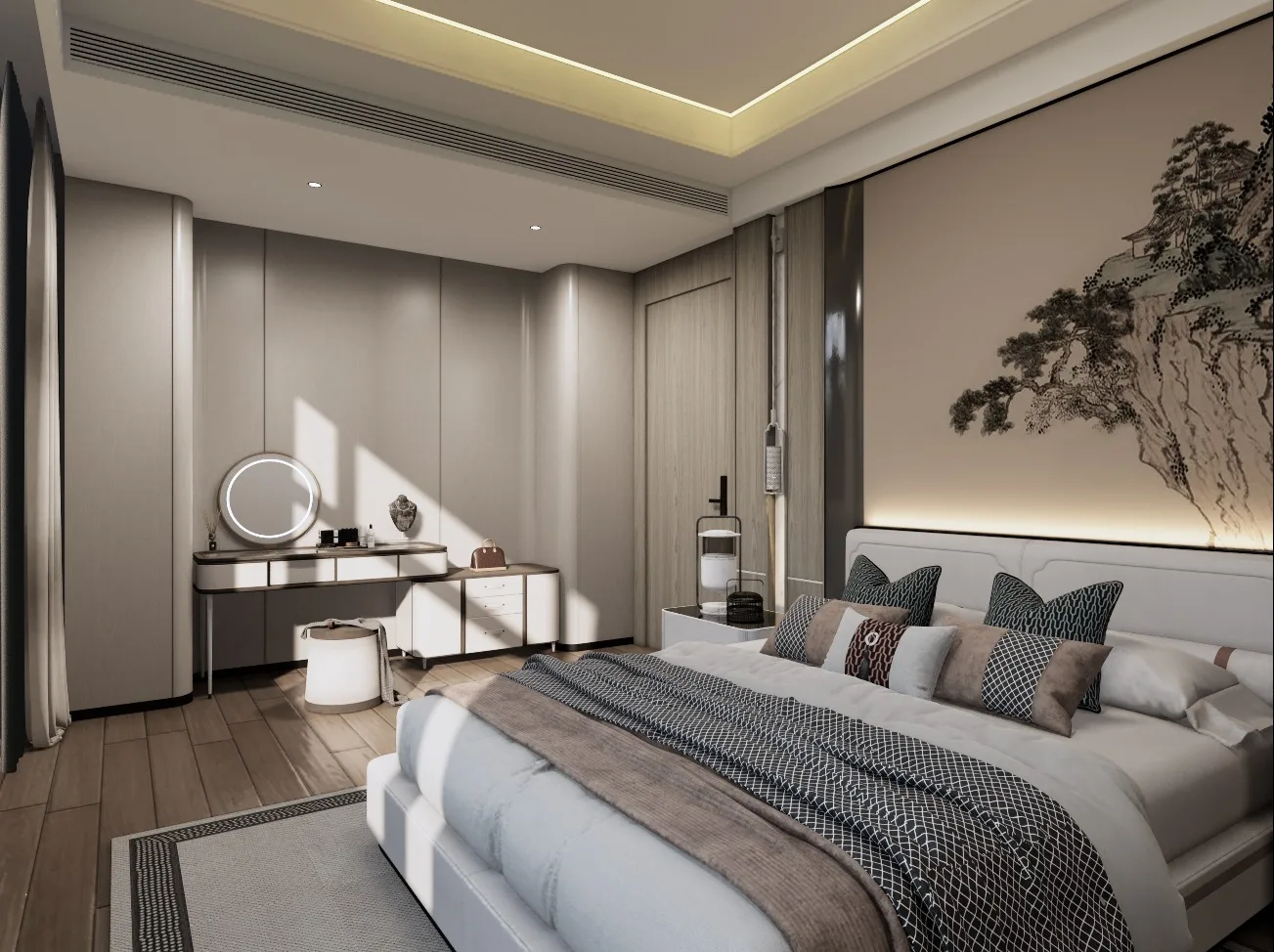 Interior Kamar tidur modern