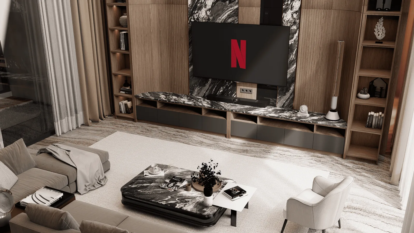 Livingroom + Kitchen